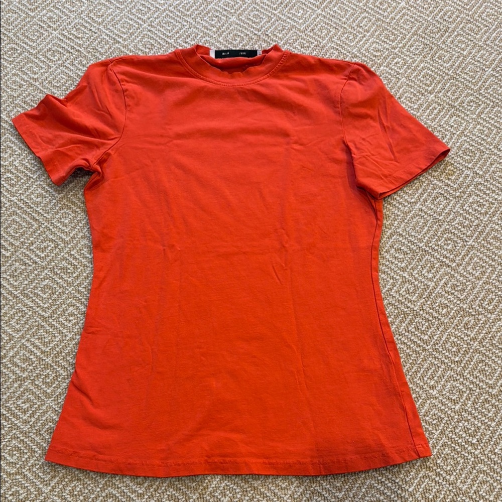 Proenza Schouler Short Sleeve Crewneck Tee in Orange